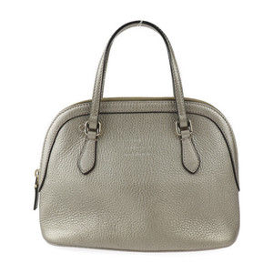 Gucci Leather Gold Handbag Bag 2Way Shoulder